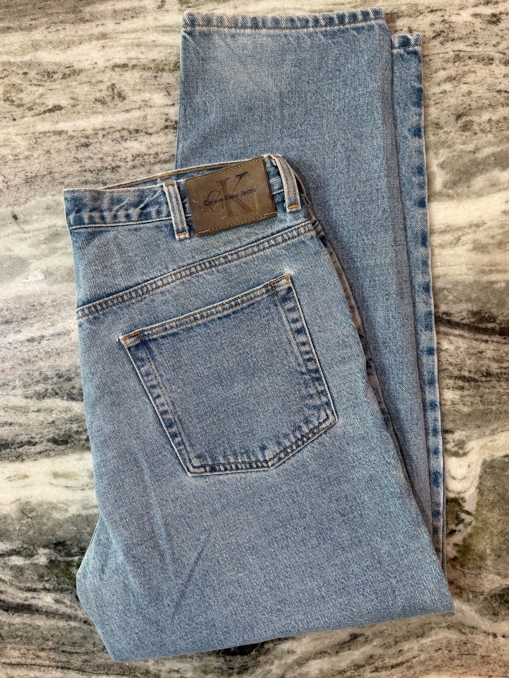 Vintage CK Calvin Klein Light Wash Straight Leg Men’s Jeans
36 Waist